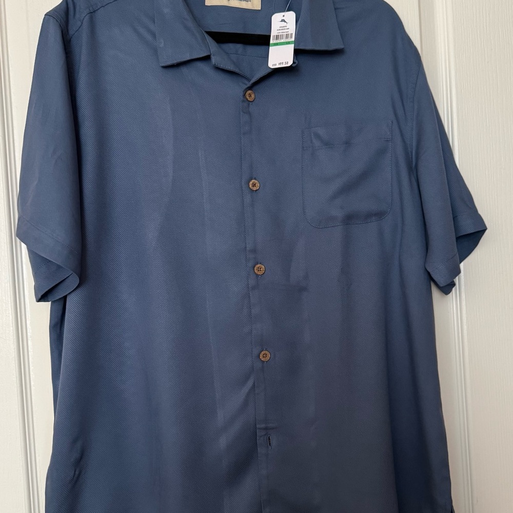 Men's Blue Short Sleeve Shirt